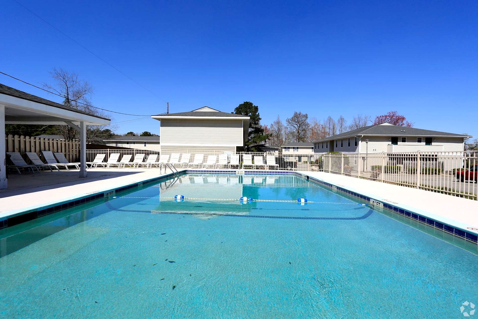 Exterior view of Lakewood Lodge, located in Hanahan, South Carolina.